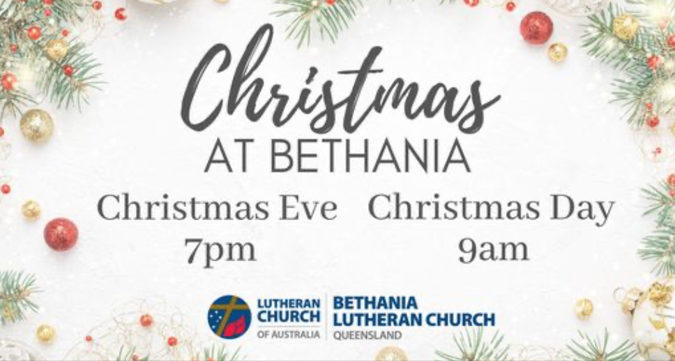 Christmas Day service Bethania Lutheran Church